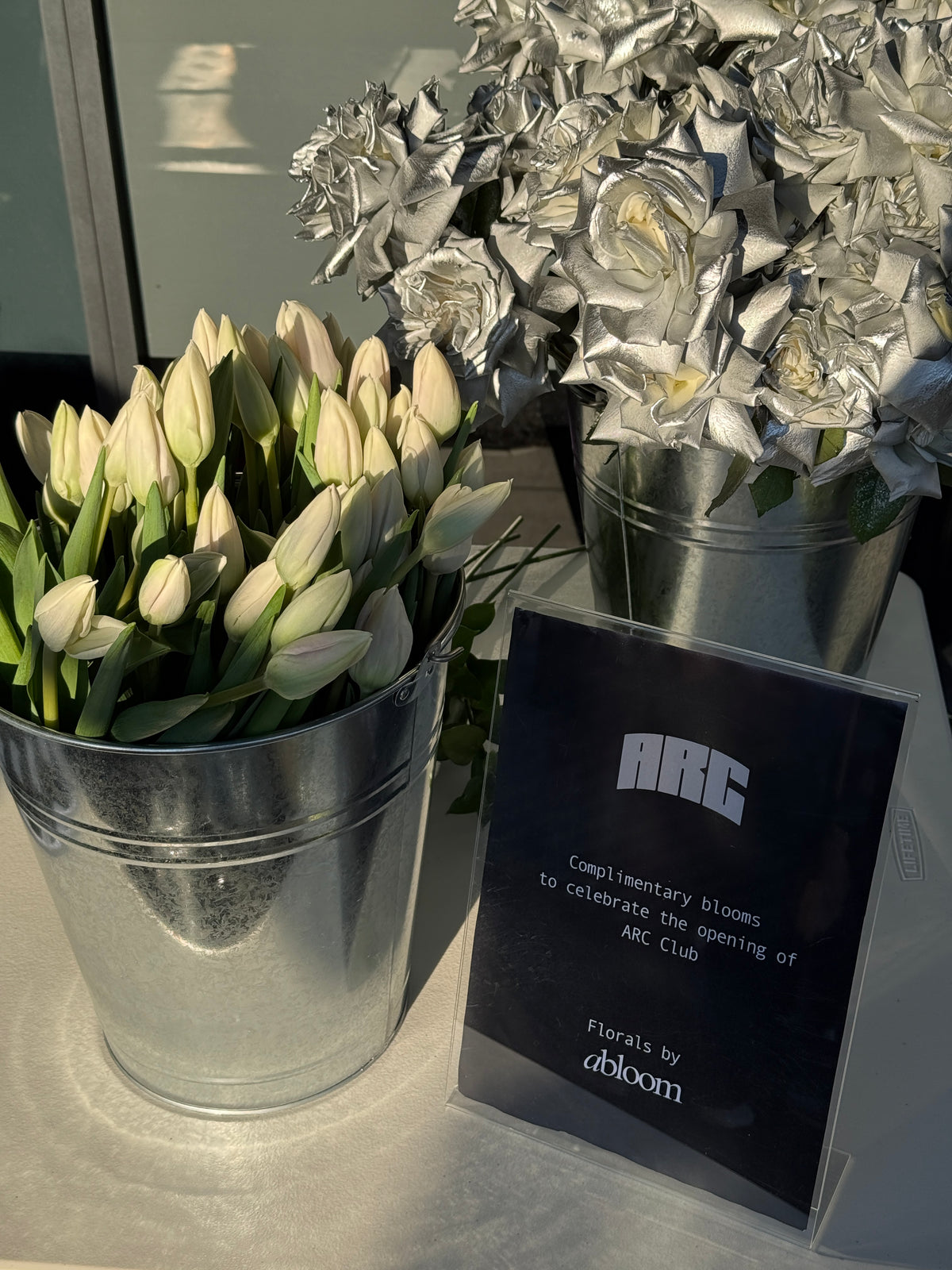 Corporate event and brand activation flowers by Abloom